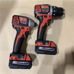 Good - Milwaukee 18V Cordless Brushed 2-Tool Drill/Driver and Impact Driver Kit