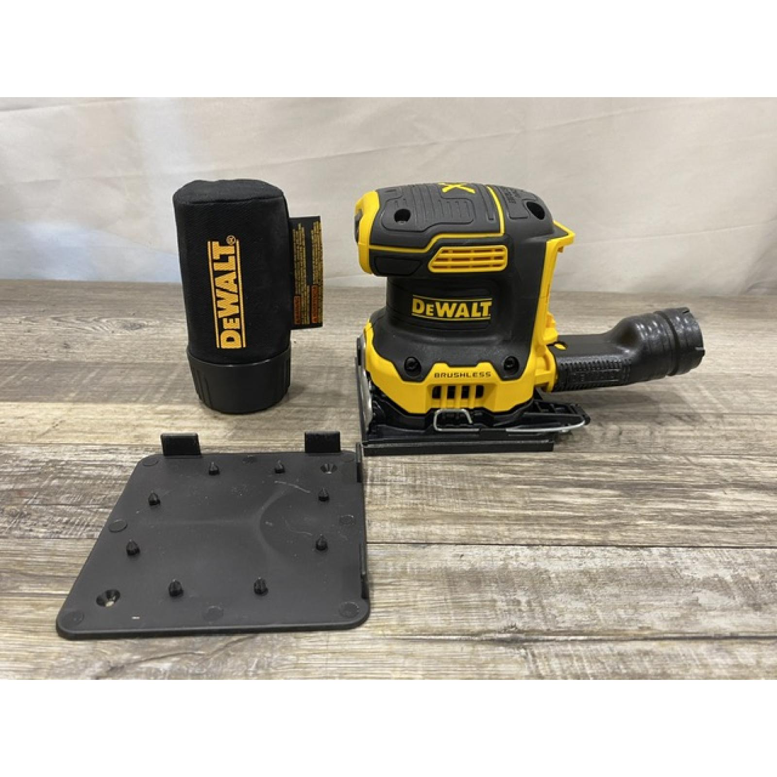 AS-IS DEWALT 20V MAX XR Cordless Brushless 1/4 Sheet Variable Speed Sander (Tool Only)