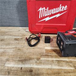 HOUSTON LOCATION - AS - IS Milwaukee Green 100 ft. Cross Line and Plumb Points Rechargeable Laser Level with REDLITHIUM Lithium-Ion