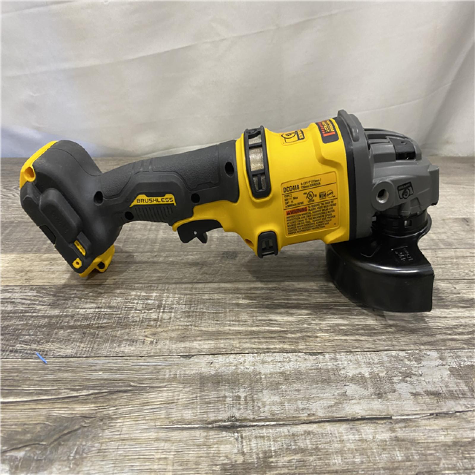 AS-IS DEWALT 60V MAX Cordless Brushless 4.5 in. to 6 in. Small Angle Grinder with Kickback Brake (Tool Only)