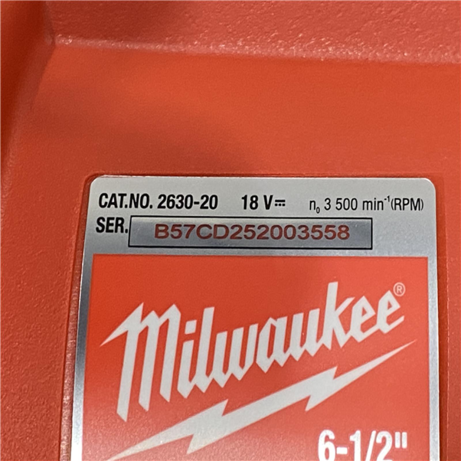 AS-IS Milwaukee 18V Lithium-Ion Cordless 6-1/2 in. Circular Saw (Tool-Only)