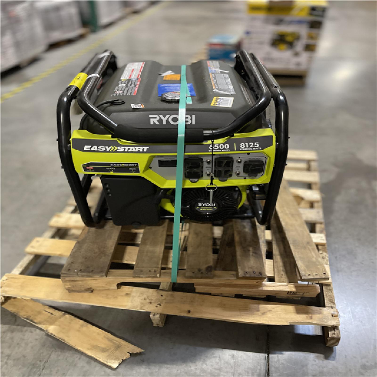 DALLAS LOCATION- AS-IS RYOBI 8125-Watt Gasoline Powered Portable Generator with CO Detect Shutdown Sensor