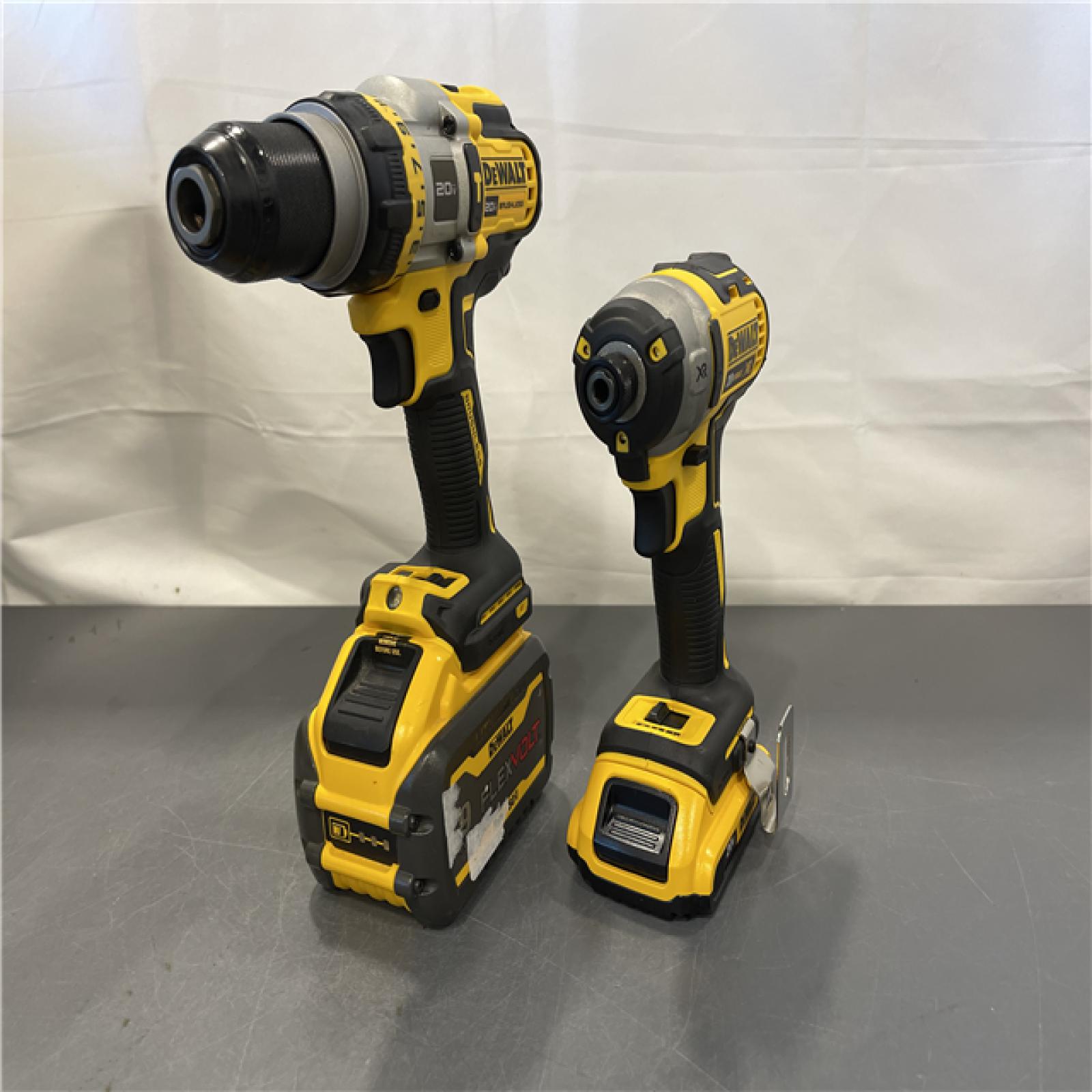 AS-IS - DEWALT 20V MAX Cordless Brushless Hammer Drill/Driver 2 Tool Combo Kit