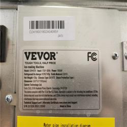 Phoenix Location VEVOR Commercial Ice Maker Freestanding Ice Making Machine W/ Large Storage Bin, Silver
