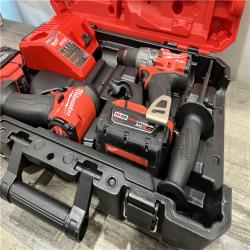 AS-IS Milwaukee FUEL 18V Lithium-Ion Brushless Cordless Hammer Drill and Impact Driver Combo Kit