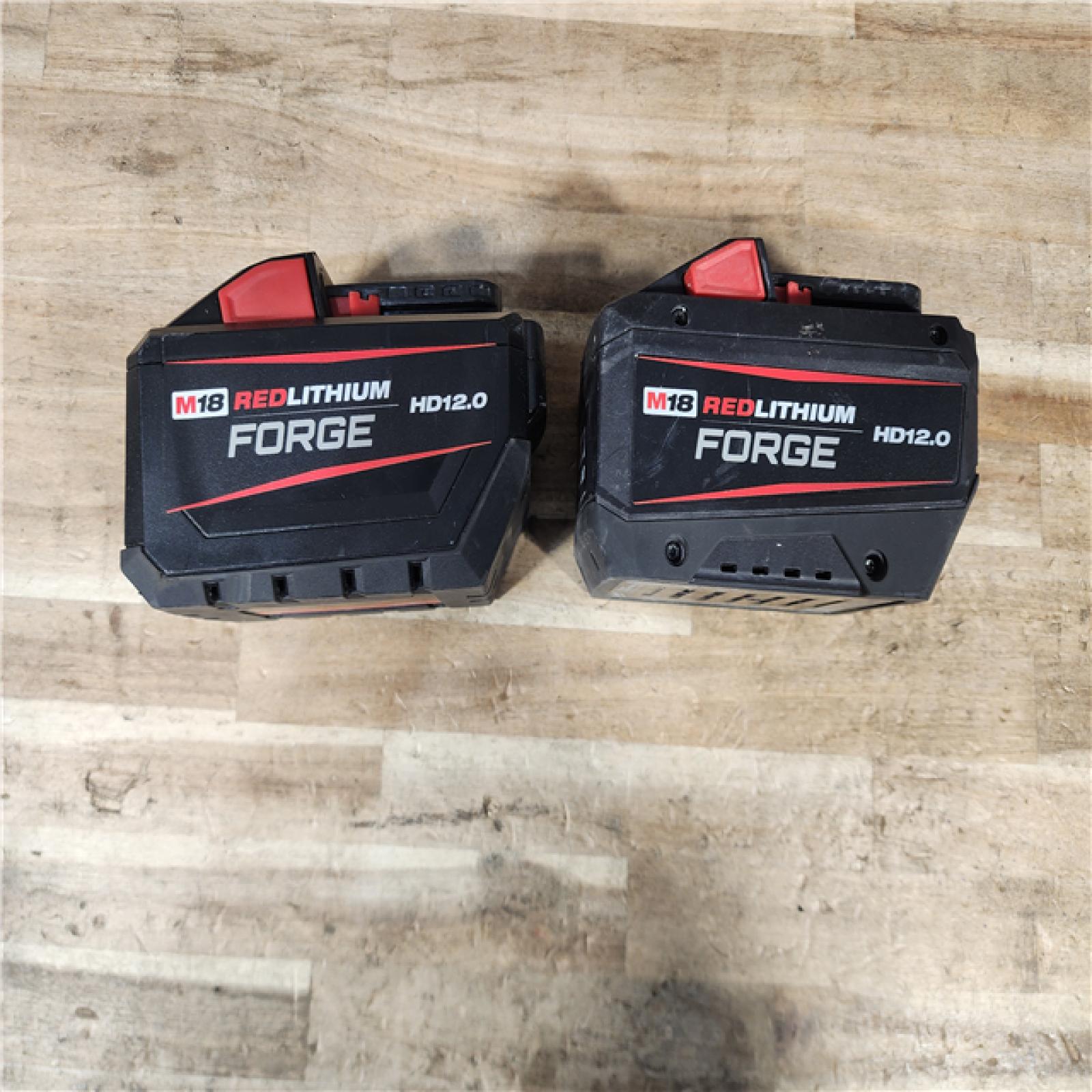 HOUSTON LOCATION - AS - IS MILWAUKEE BATTERY PACK QTY - 2