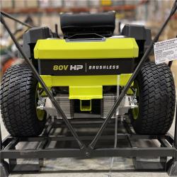DALLAS LOCATION- NEW! RYOBI ZR3 80V HP Brushless Battery Cordless Electric 42 in. Zero Turn Riding Lawn Mower