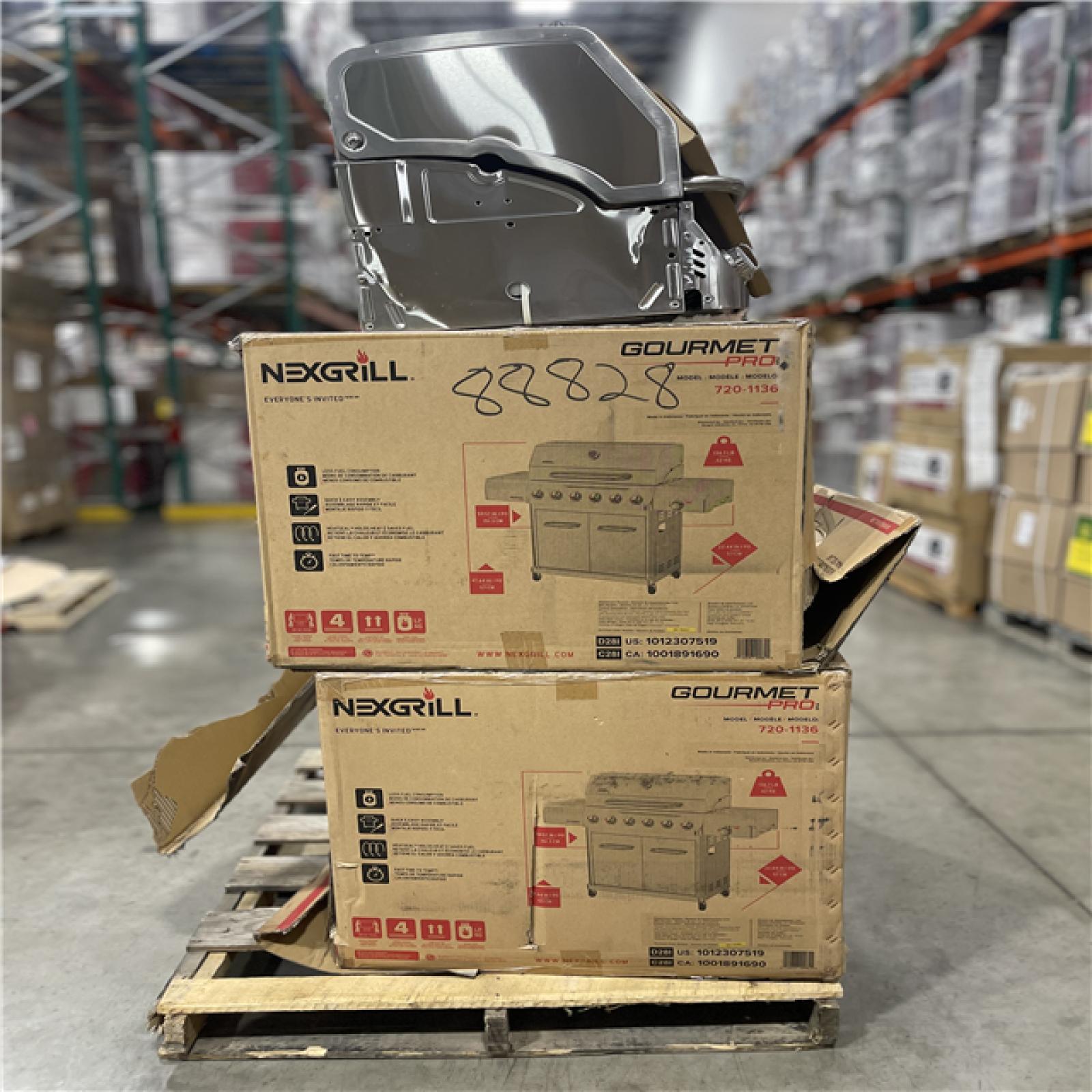 Nexgrill Gourmet Pro 6-Burner Stainless Steel Propane Gas Grill PALLET (3 UNITS)