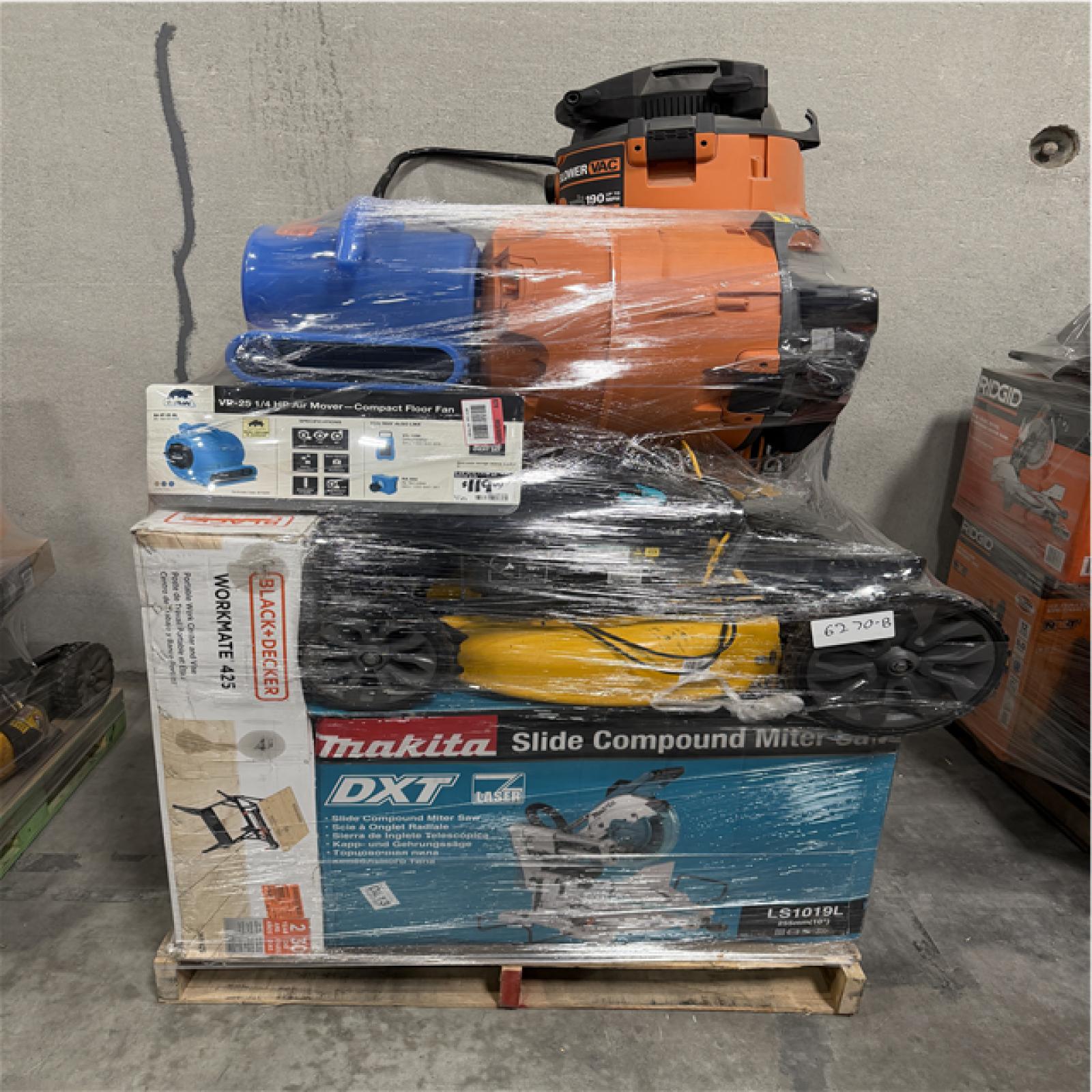 Atlanta Location As-Is Tools and More Partial Truckload (7 Pallets) 6270-B