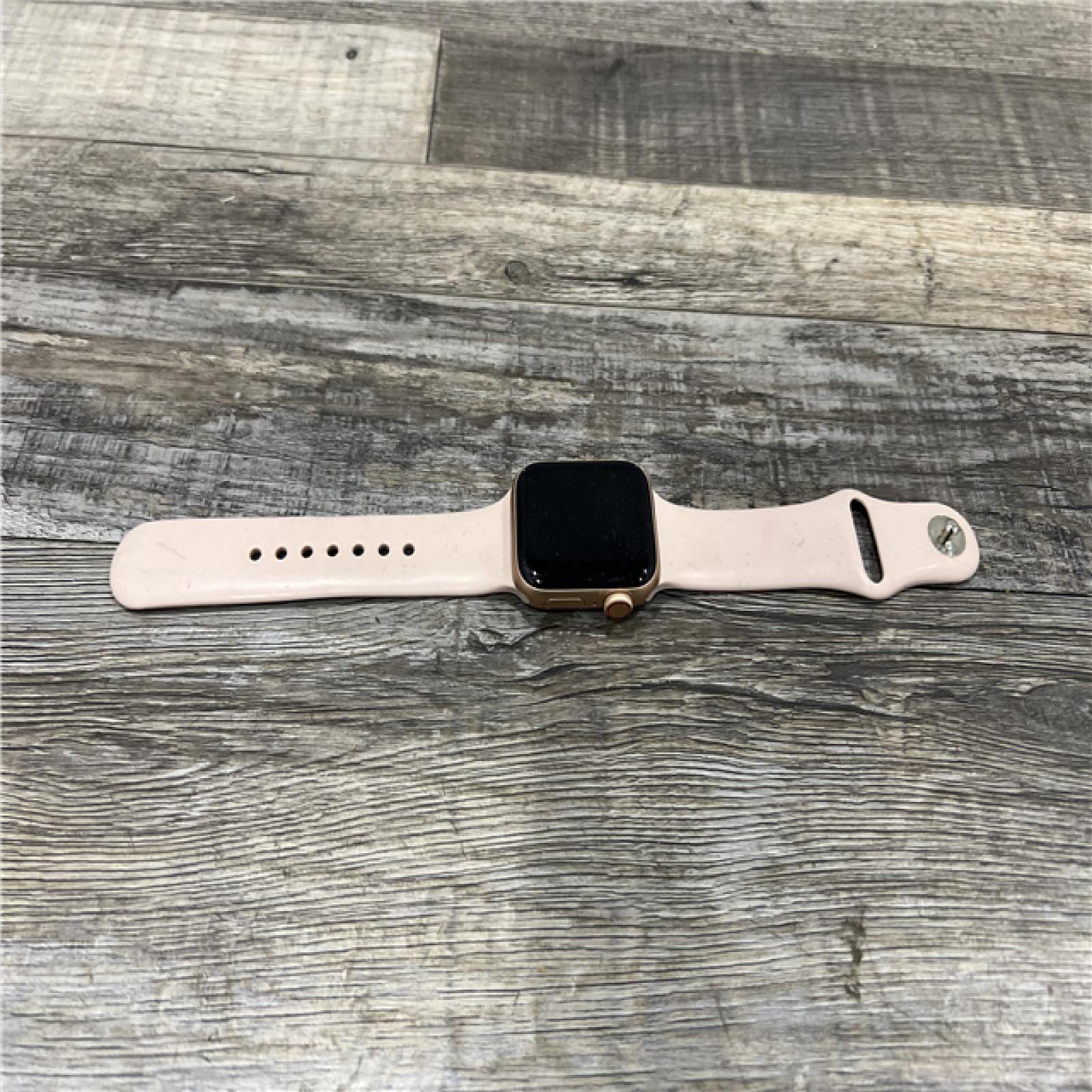 AS-IS Apple Watch SE (GPS + Cellular, 40mm) - Gold Case with Pink Sand Sport Band