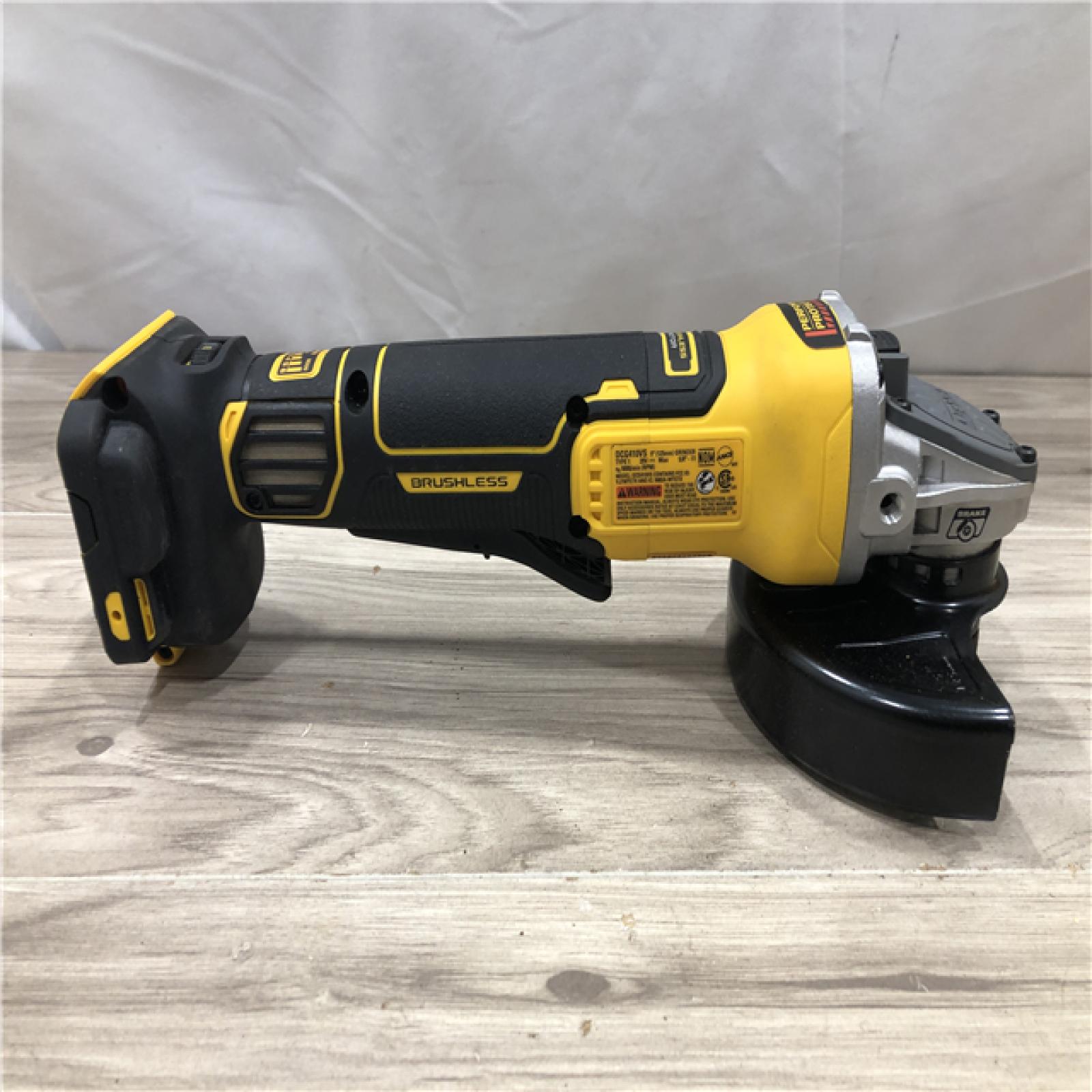AS-IS DEWALT 20V XR Cordless 4-1/2. in. to 5 in. Angle Grinder (Tool Only)