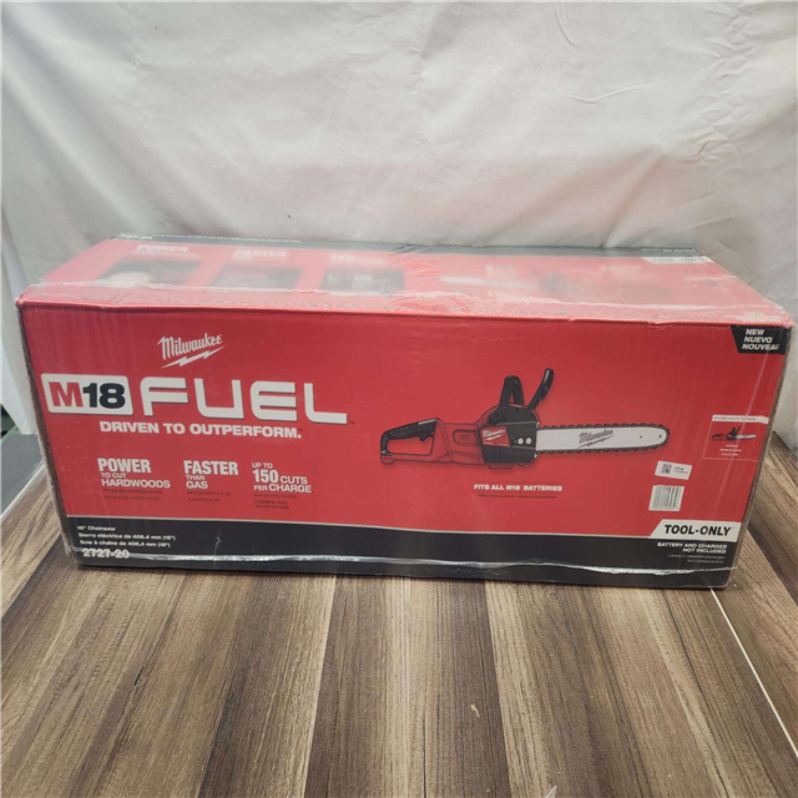 NEW- Milwaukee M18 FUEL 16  18V Li-Ion Brushless Cordless Chainsaw Tool-Only 2727-20 (TOOL ONLY)