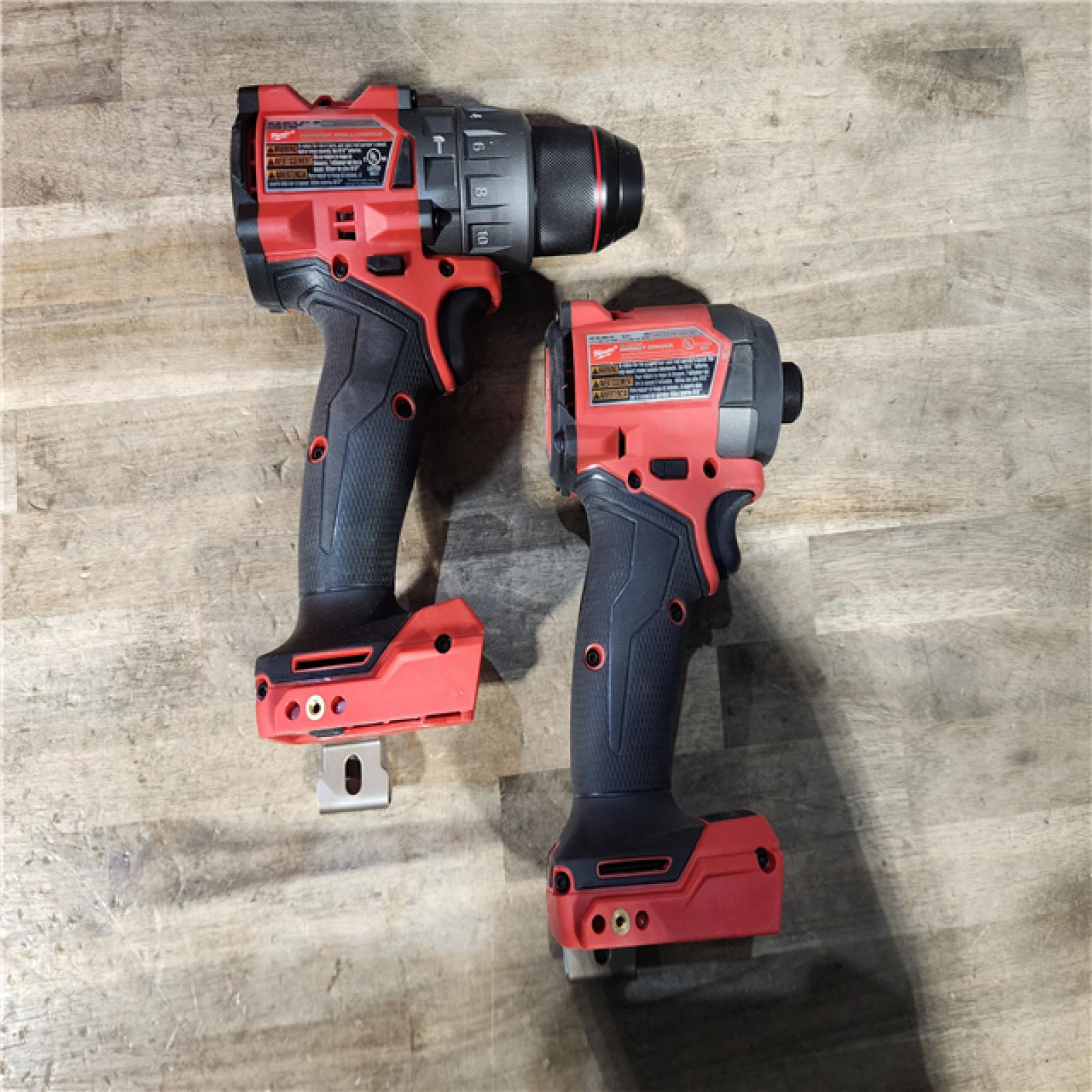 HOUSTON LOCATION - AS-IS MILWAUKEE FUEL 18V Lithium-Ion Brushless Cordless Hammer Drill and Impact Driver Combo Kit