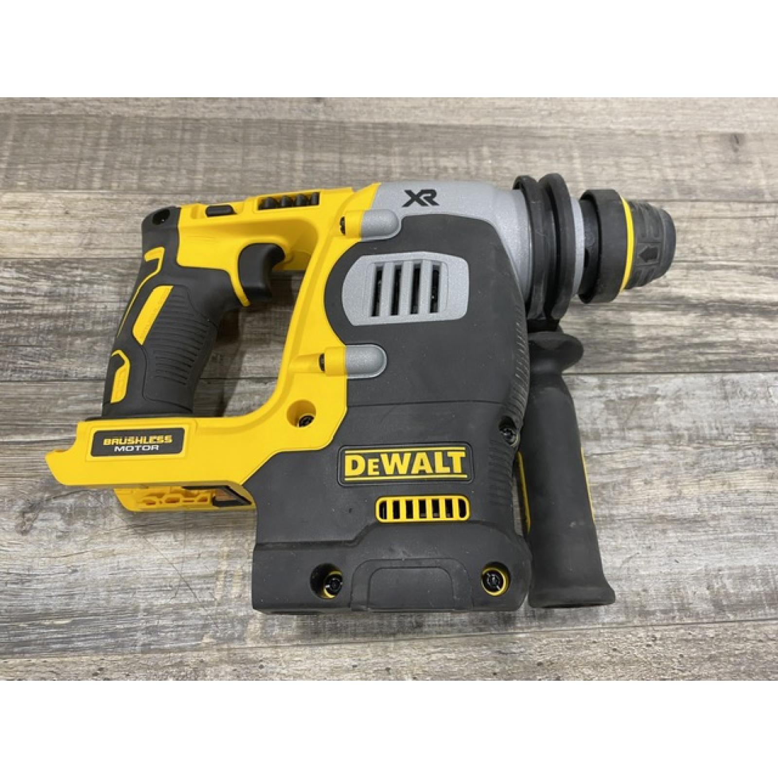 AS-IS DEWALT 20V MAX XR Cordless Brushless 1 in. SDS Plus L-Shape Rotary Hammer (Tool Only)