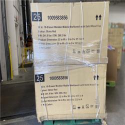 DALLAS LOCATION - Husky Modular Tool Storage 52 in. W x 20 in. D Standard Duty Red Mobile Workbench Cabinet 4 (UNITS)