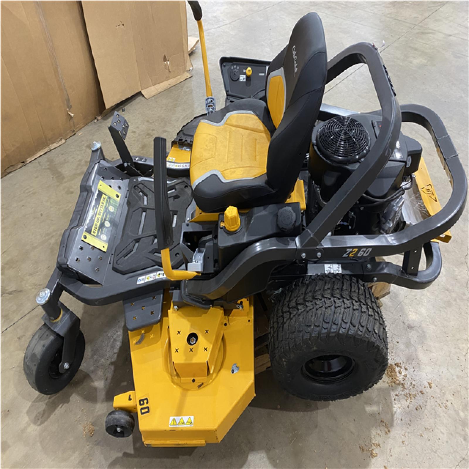 Houston Location - AS-IS Outdoor Power Equipment CUB CADET Z2 60 SIT DOWN MOWER