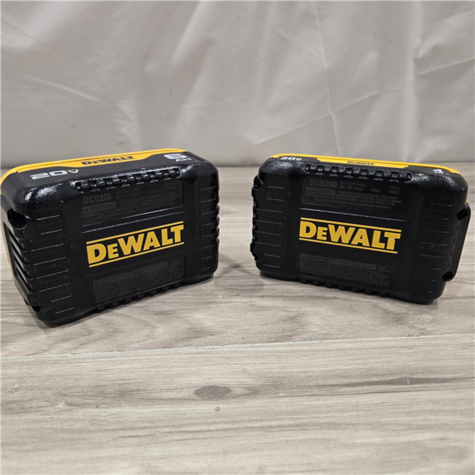 AS-IS DEWALT 20V MAX Lithium-Ion 6.0Ah and 4.0Ah Battery and Charger Starter Kit