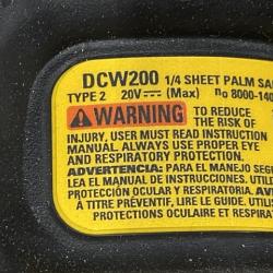 AS-IS DEWALT 20V MAX XR Cordless Brushless 1/4 Sheet Variable Speed Sander (Tool Only)