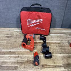 Houston Location AS-IS Milwaukee FUEL 12V Lithium-Ion Brushless Cordless 4-in-1 Installation 3/8 in. Drill Driver with 4 Tool Head (Tool-Only)
