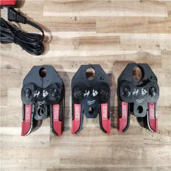 HOUSTON LOCATION - AS-IS Milwaukee 18V Lithium-Ion Cordless Short Throw Press Tool with 3 PEX Crimp Jaws Kit