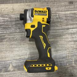 AS-IS DEWALT ATOMIC 20V MAX Lithium-Ion Cordless 1/4 in. Brushless Impact Driver Kit