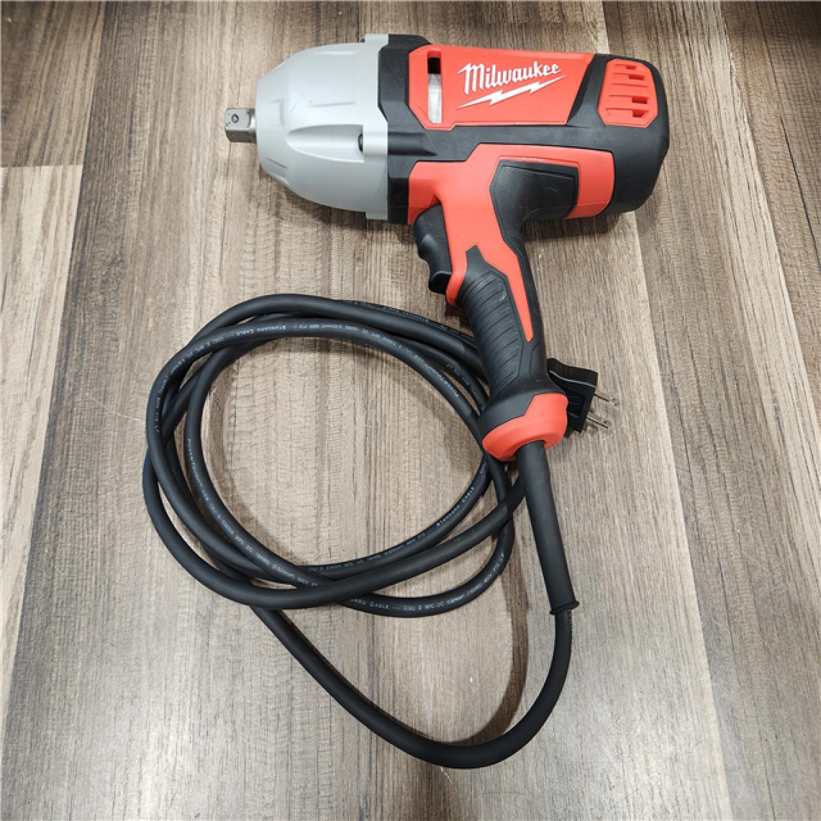 AS-IS- Milwaukee 1/2 in. Impact Wrench with Rocker Switch and Detent Pin Socket Retention (Tool-Only)