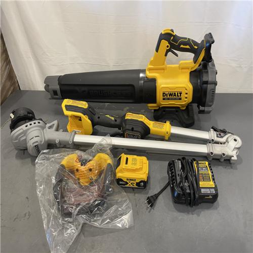 AS-IS - DEWALT 20V MAX Cordless Battery Powered String Trimmer & Blower Combo Kit