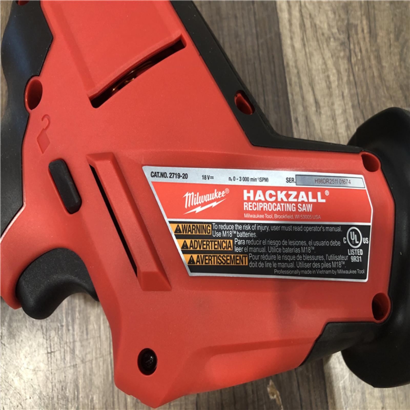 AS-IS Milwaukee FUEL 18V Lithium-Ion Brushless Cordless HACKZALL Reciprocating Saw (Tool-Only)