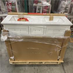 DALLAS LOCATION- HOME DECORATIONS COLLECTION Doveton 60in White- Bathroom Vanity