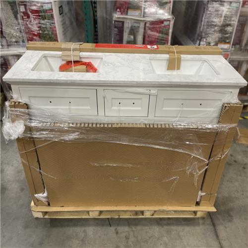 DALLAS LOCATION- HOME DECORATIONS COLLECTION Doveton 60in White- Bathroom Vanity