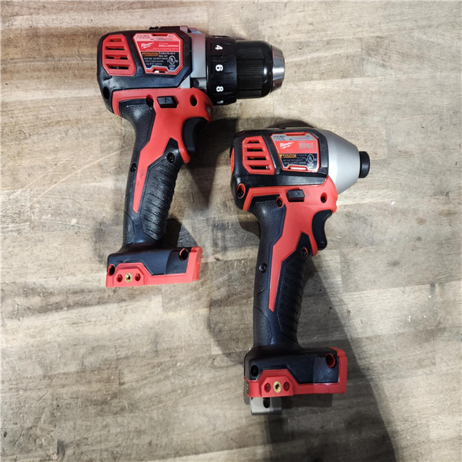 HOUSTON LOCATION - AS-IS Milwaukee M18 Brushed Cordless (2-Tool) Drill/Driver and Impact Driver Kit