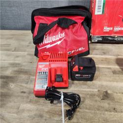 HOUSTON LOCATION - AS-IS Milwaukee M18 1/2 in. Cordless Brushless High Torque Impact Wrench Kit (Battery & Charger)