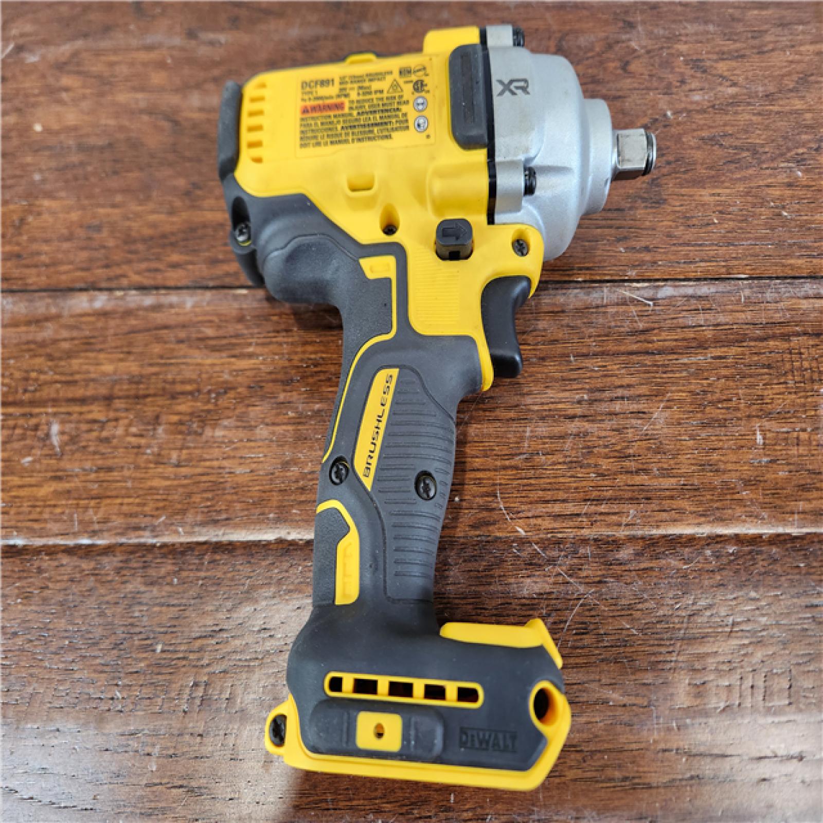 AS-IS DeWalt 20V MAX Cordless Brushless 1/2 in. Mid-Range Impact Wrench (Tool Only)