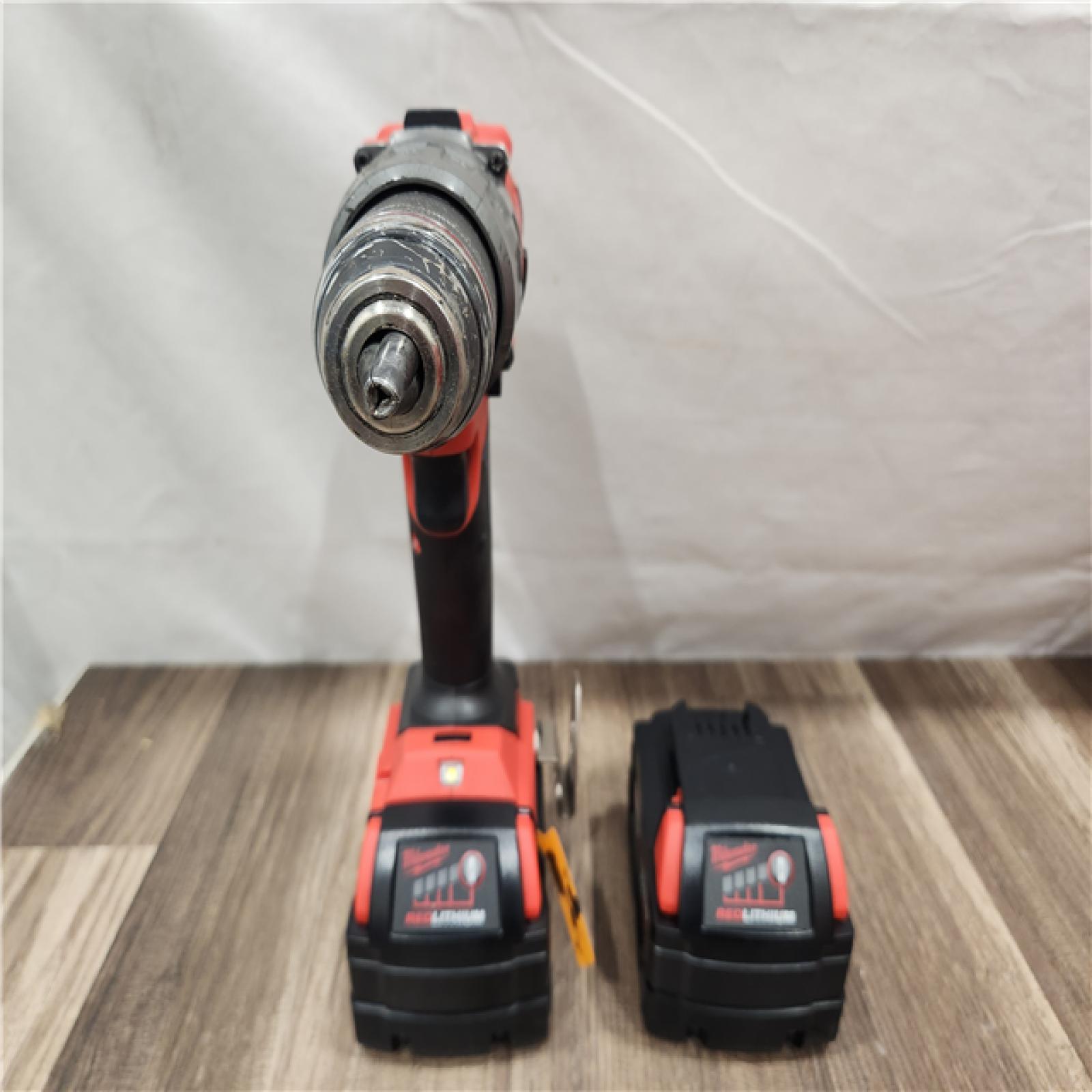 AS-IS- Milwaukee Hammer Drill Driver Kit with Batteries and Charger