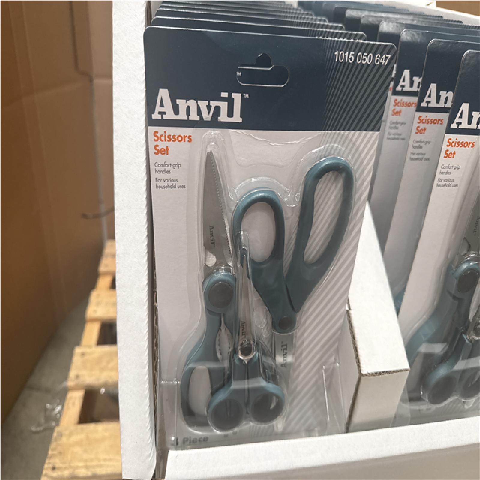CALIFORNIA LIKE NEW ANVIL SCISSORS SET 44UNITS