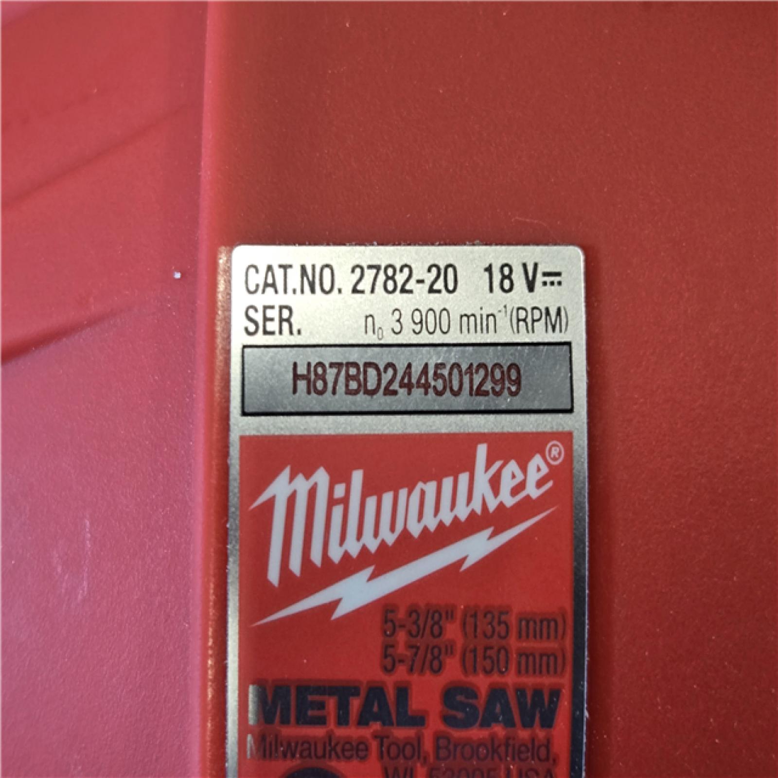 AS-IS Milwaukee FUEL 18V Cordless Metal Cutting 5-3/8 in. Circular Saw (Tool-Only)
