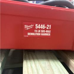 CALIFORNIA AS IS MILWAUKEE 15 lb SDS MAX DEMOLITION HAMMER