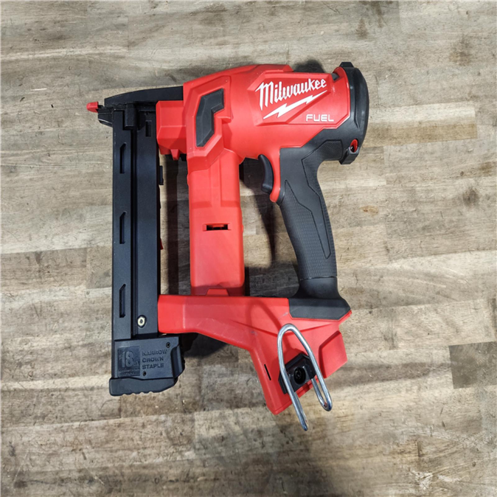 HOUSTON LOCATION - AS-IS MILWAUKEE FUEL 18V Cordless 18-Gauge 1/4 in. Narrow Crown Stapler (Tool-Only)