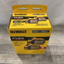 NEW - DEWALT FLEXVOLT 20V/60V MAX Lithium-Ion 6.0Ah Battery Pack (2 Pack)