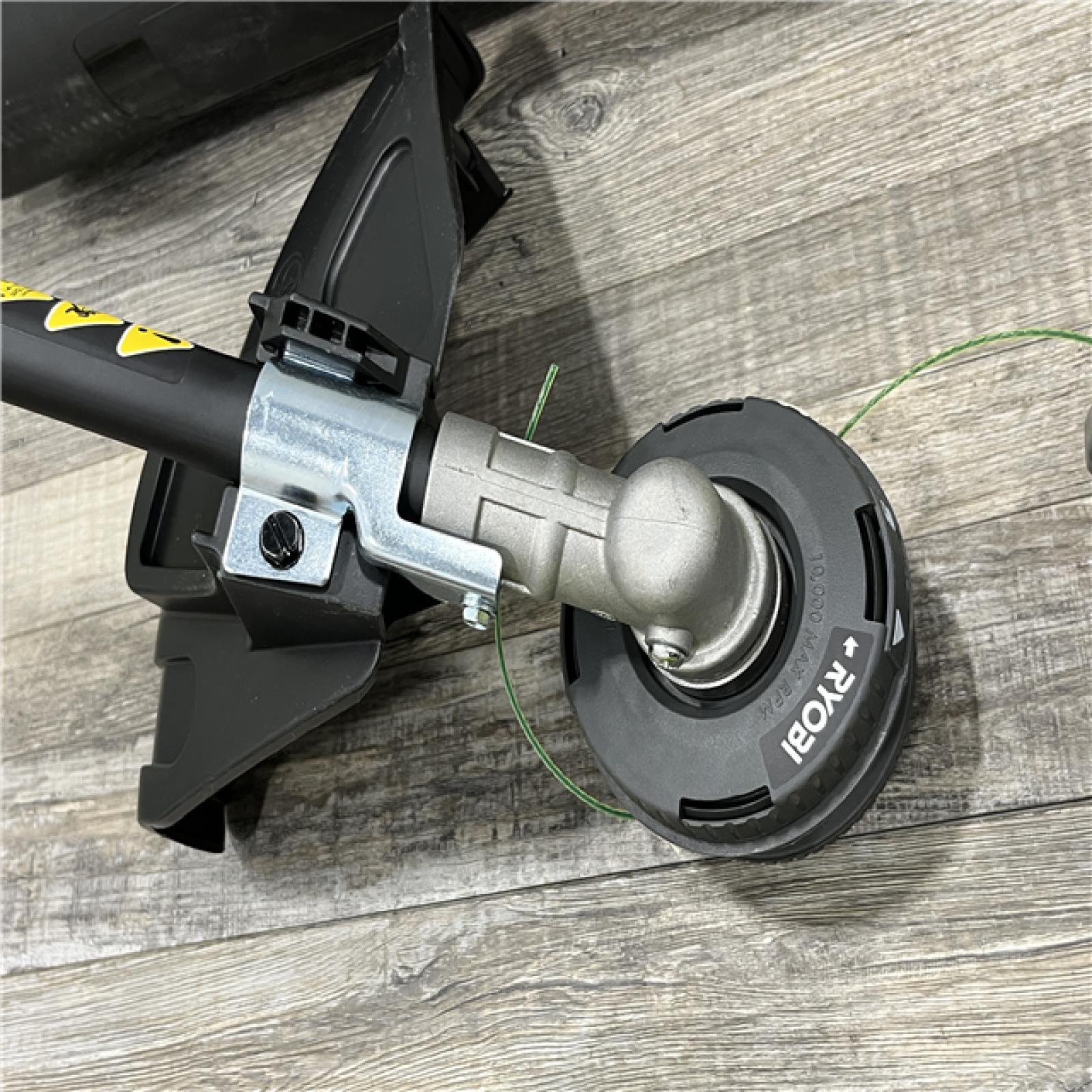 AS-IS RYOBI 40V Cordless Attachment Capable 15 String Trimmer & 550 CFM 120 MPH Blower Combo Kit with 4.0 Ah Battery & Charger