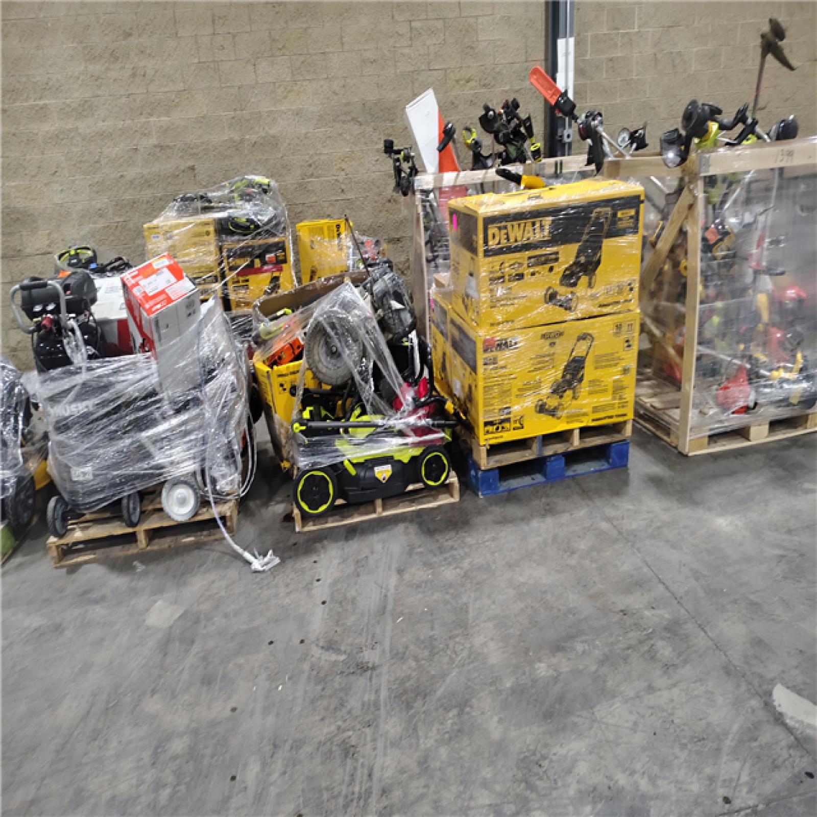 Pittston Location As-Is OUTDOOR POWER EQUPIMENT Partial Truckload (12 Pallets)