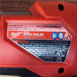 HOUSTON LOCATION - AS-IS (APPEARS LIKE NEW) Milwaukee FUEL 18-Volt Lithium-Ion Brushless Cordless Gen II 18-Gauge Brad Nailer (Tool-Only)