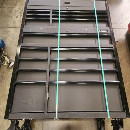 Phoenix AS-IS Husky Tool Storage 52 in. W x 20 in. D Heavy Duty Rolling Tool Chest Combo in Matte Black