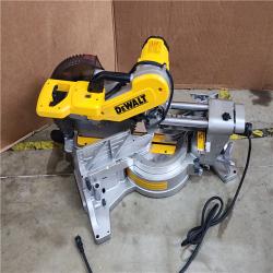 HOUSTON LOCATION - AS-IS DEWALT 15 Amp Corded 12 in. Double Bevel Sliding Compound Miter Saw