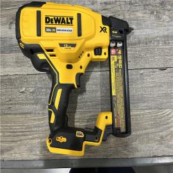 AS-IS DEWALT 20V MAX XR Lithium-Ion Cordless 18-Gauge Narrow Crown Stapler Kit