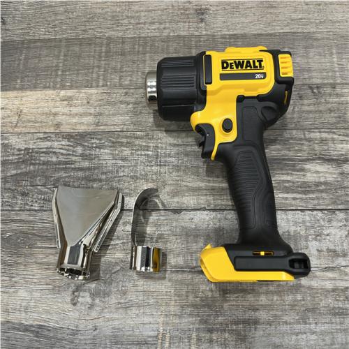 AS-IS DEWALT 20V MAX Cordless Compact Heat Gun with Flat and Hook Nozzle Attachments