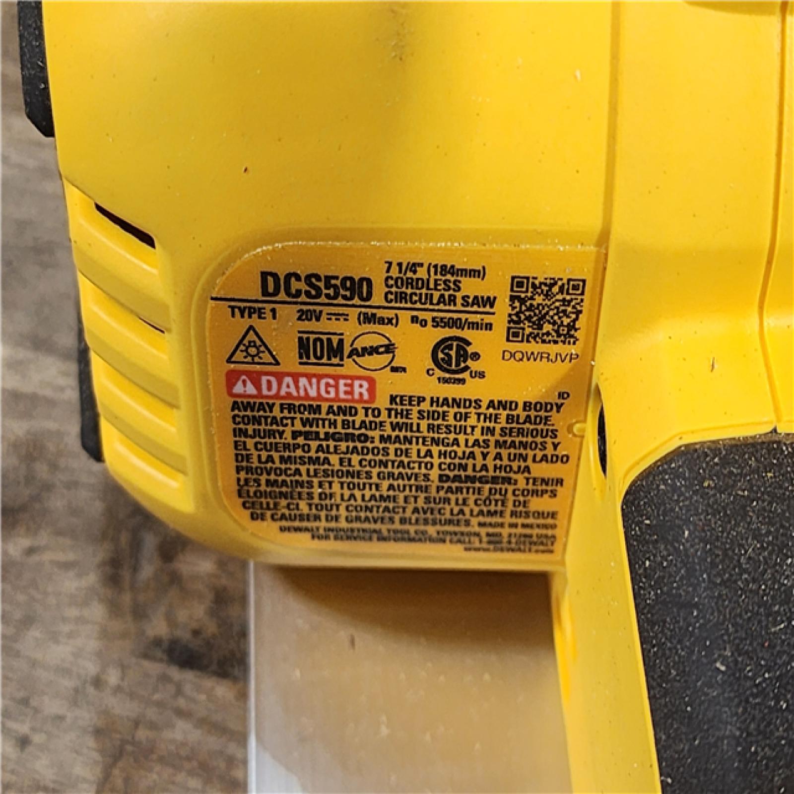 HOUSTON LOCATION - AS-IS DEWALT 20-Volt MAX 7-1/4 in. Cordless Circular Saw (Tool Only)