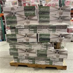 DALLAS LOCATION - Hunter Antero 54 in. LED Indoor Brushed Nickel Ceiling Fan with Light PALLET -(35 UNITS)