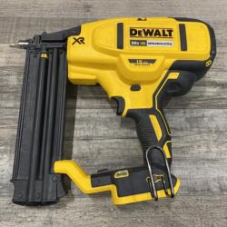 AS-IS DEWALT 20V MAX XR Lithium-Ion Electric Cordless 18-Gauge Brad Nailer (Tool Only)