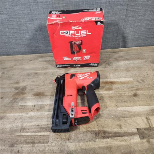HOUSTON LOCATION - AS-IS Milwaukee M12 FUEL 18 Gauge Compact Brad Nailer (Tool-Only)